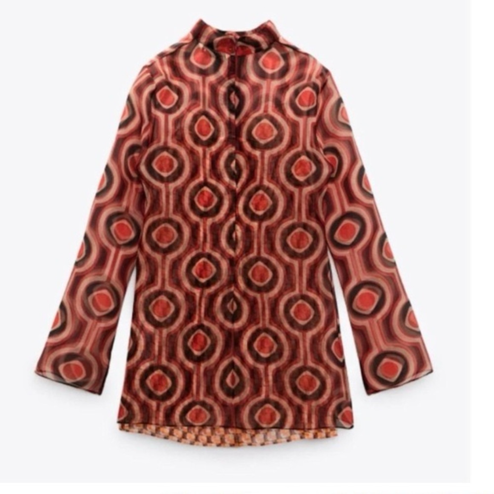 Geometric Patterned Women's Jacket - image 1